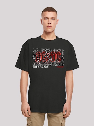 T-Shirt 'ACDC Rock Band Shirt PWRUP Cable Logo' F4NT4STIC en noir : devant
