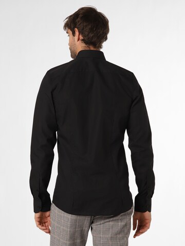 Coupe slim Chemise business Finshley & Harding en noir