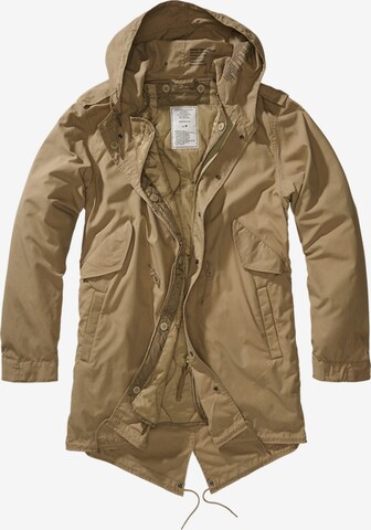 Brandit Between-seasons parka 'M51 US' in Beige: front