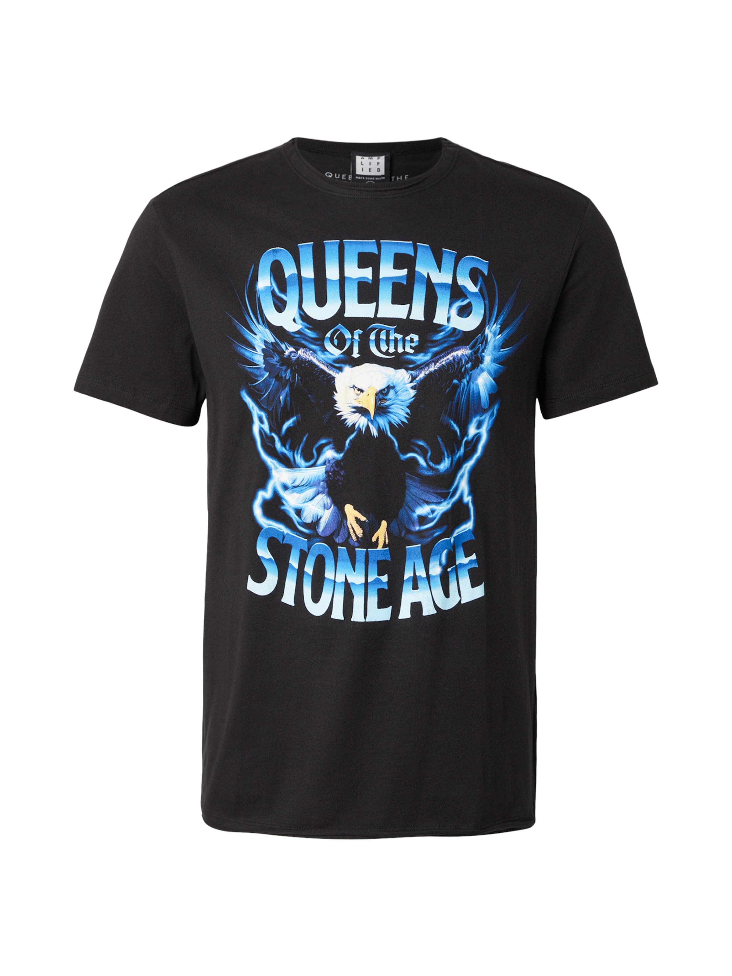 AMPLIFIED - Camisa 'QTSA - Eagle' em preto: frente