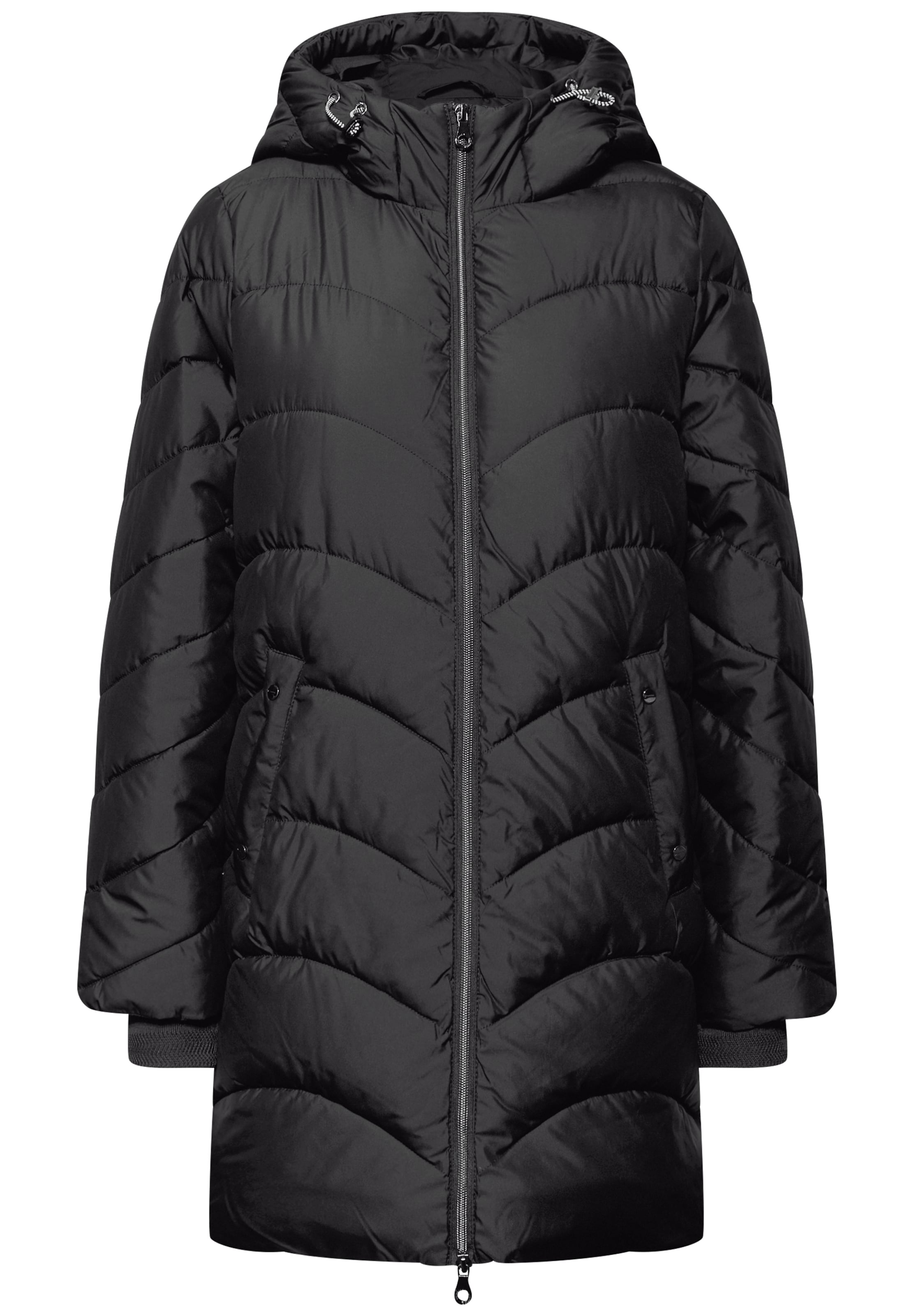 STREET ONE Winter Jacket in Black: front