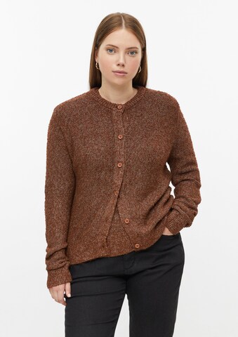 QS Knit cardigan in Brown: front