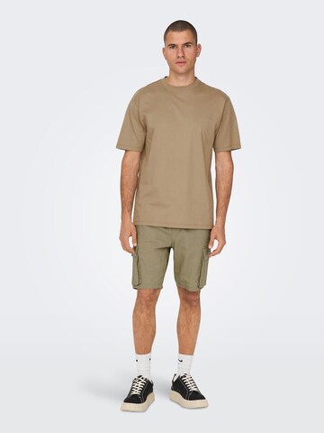 Only & Sons Regular Cargo trousers 'Sinus' in Green