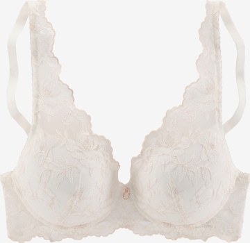 LASCANA Push-up Bra in White: front