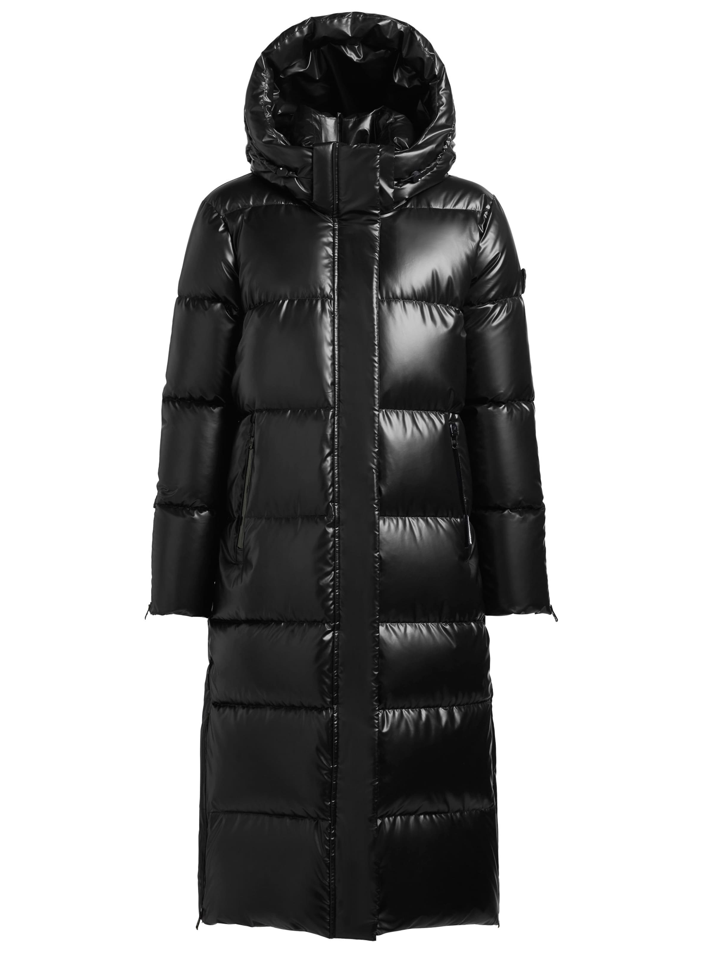 khujo Wintermantel 'Hedd2' in Schwarz: Vorderseite