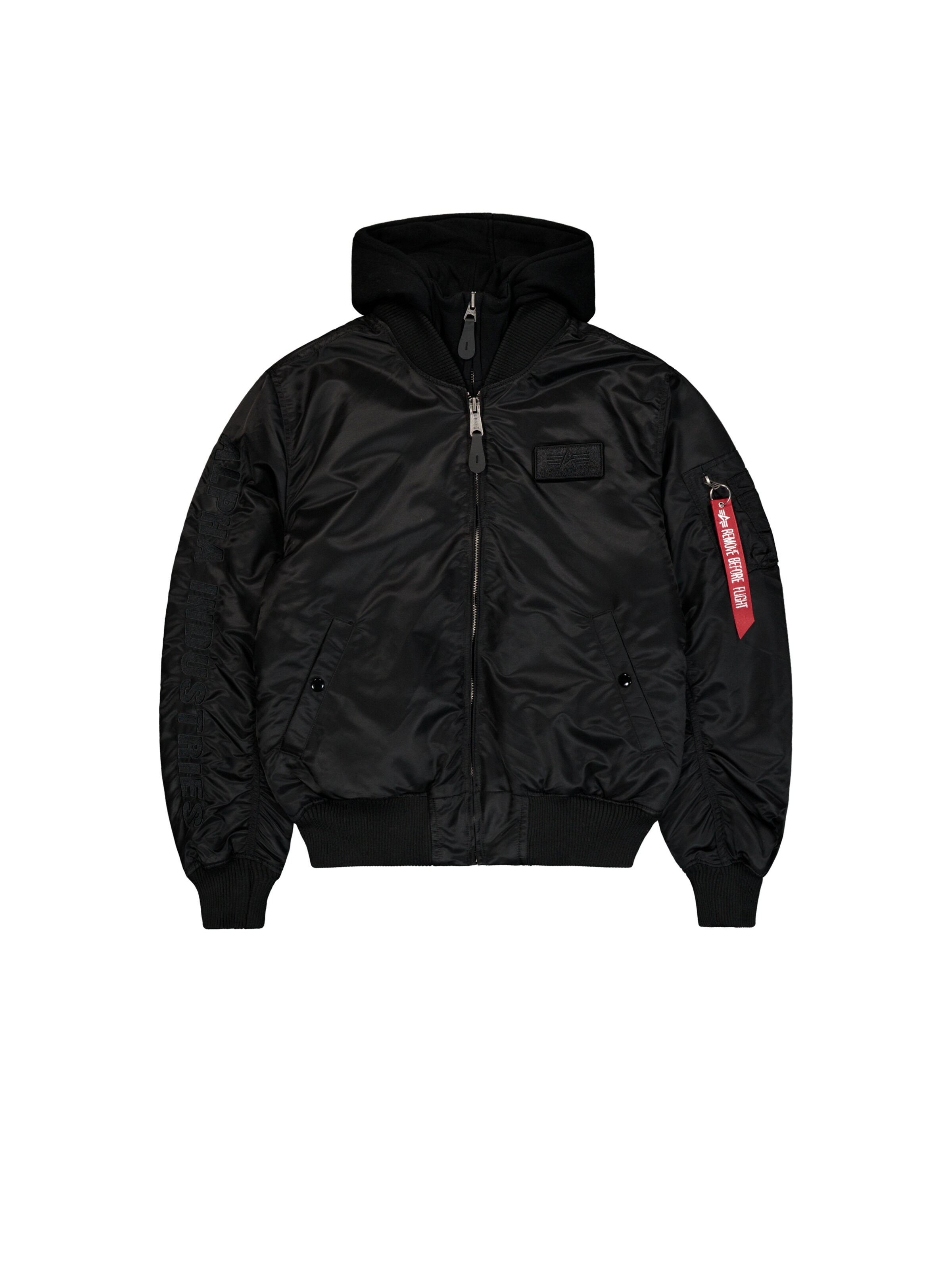 ALPHA INDUSTRIES Veste mi-saison 'MA-1 D-Tec Se' en S en noir, Vue avec produit