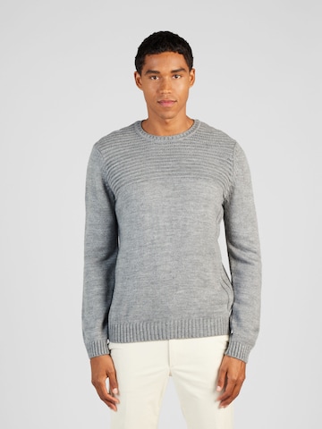 ABOUT YOU Sweater 'Timo' in Grey: front