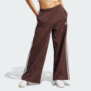 ADIDAS ORIGINALS Wide leg Pants 'Adicolor Classics' in Brown: front