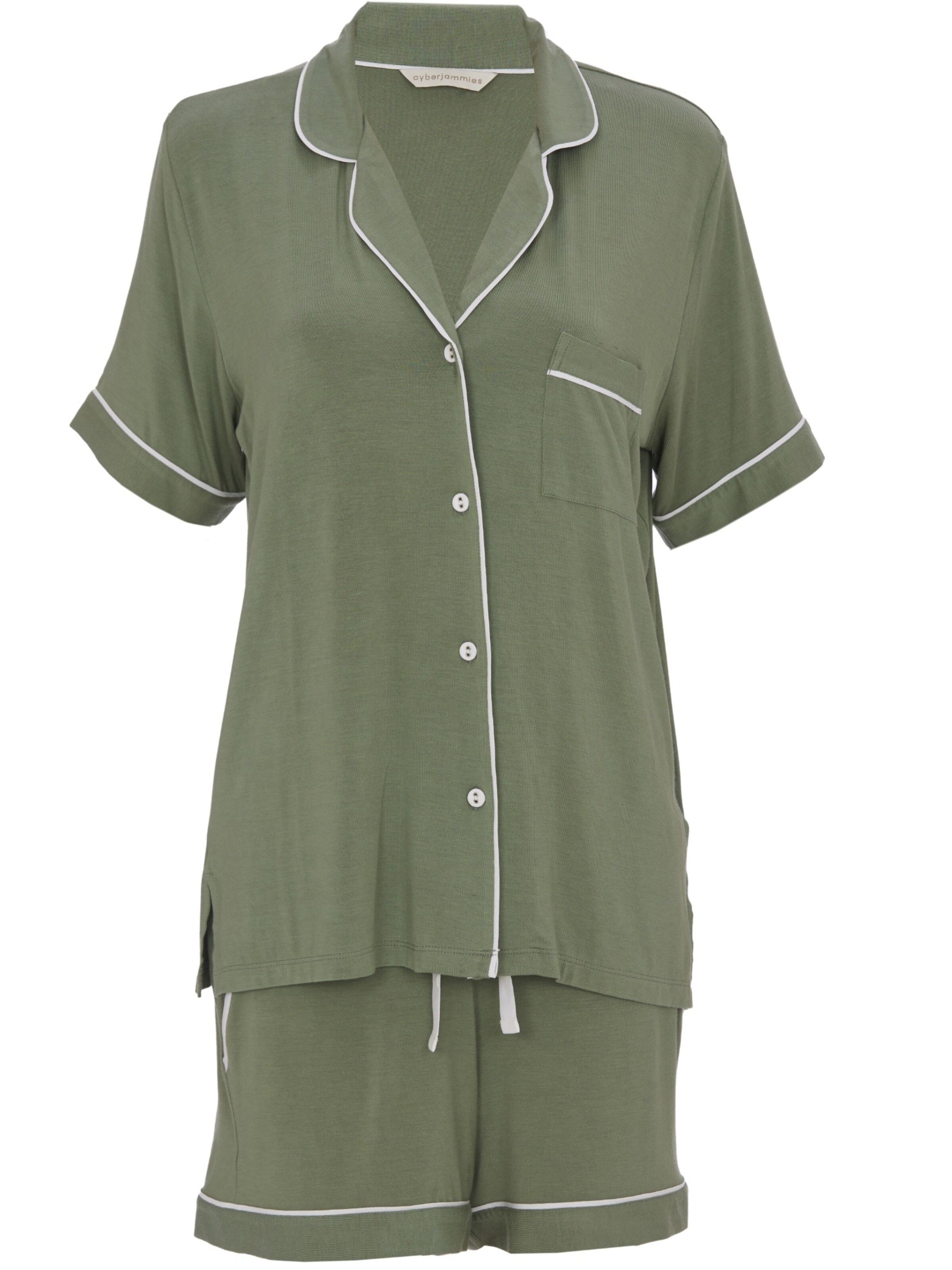 Shorty 'Lea' Cyberjammies en vert : devant