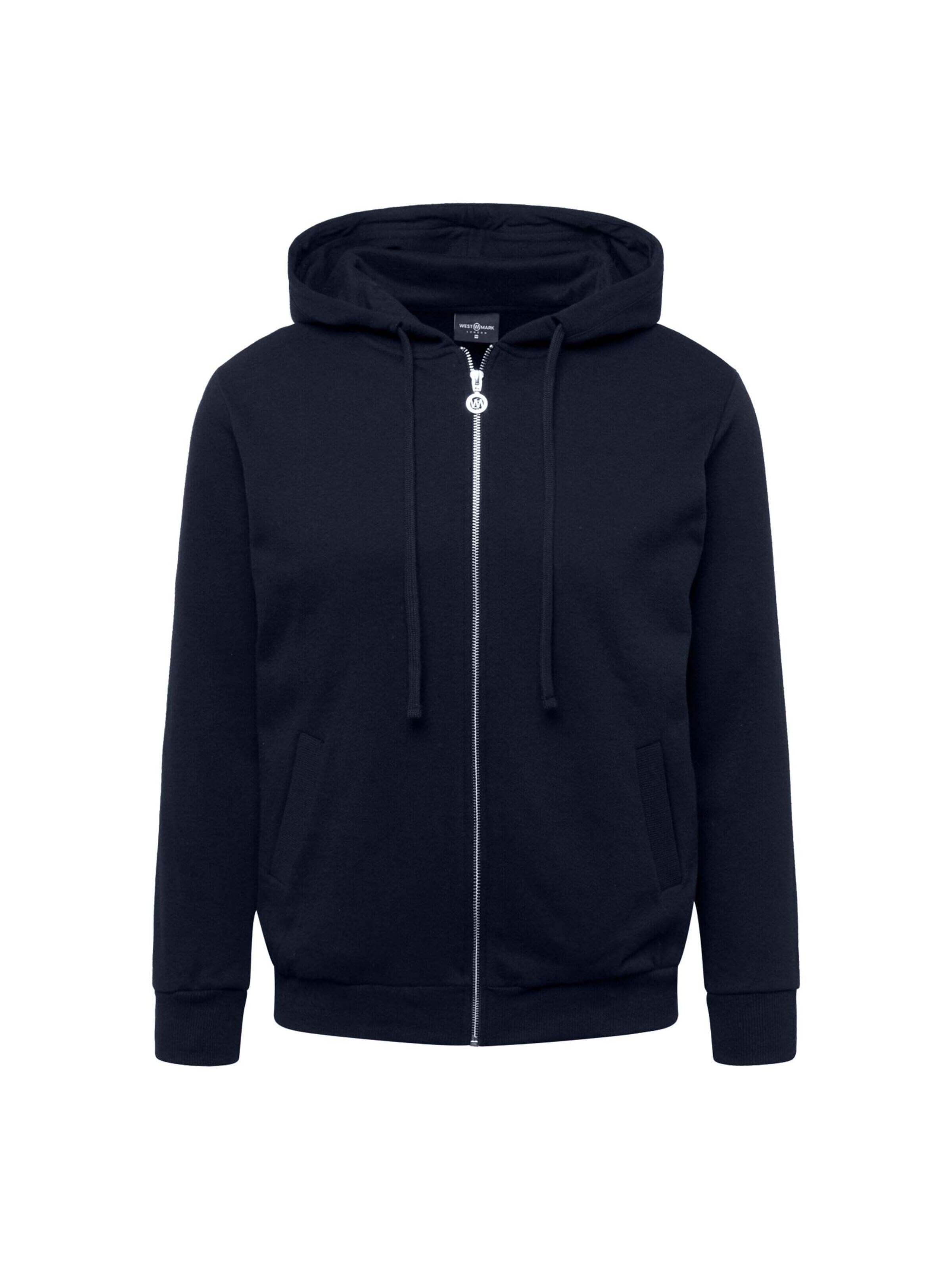 Giacca di felpa 'CORE ZIP' di WESTMARK LONDON in blu: frontale