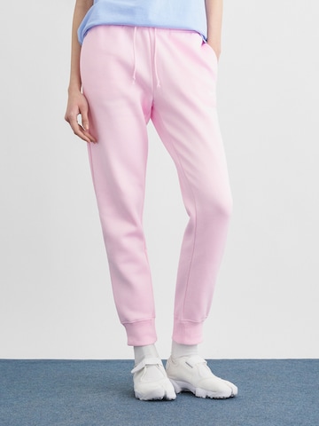 Nike Sportswear Ozke Hlače 'Phoenix Fleece' | roza barva: sprednja stran