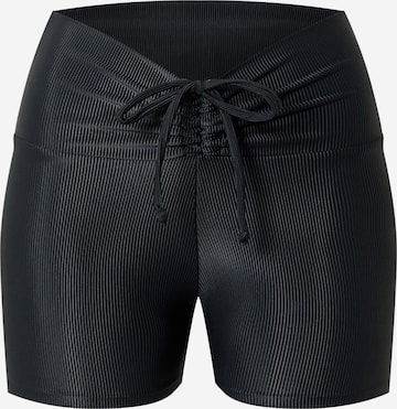 Skinny Pantaloni sport de la Onzie pe negru: față