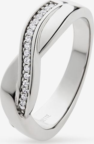 JETTE Ring in Silver: front