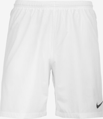 NIKE Regular Workout Pants in White: front