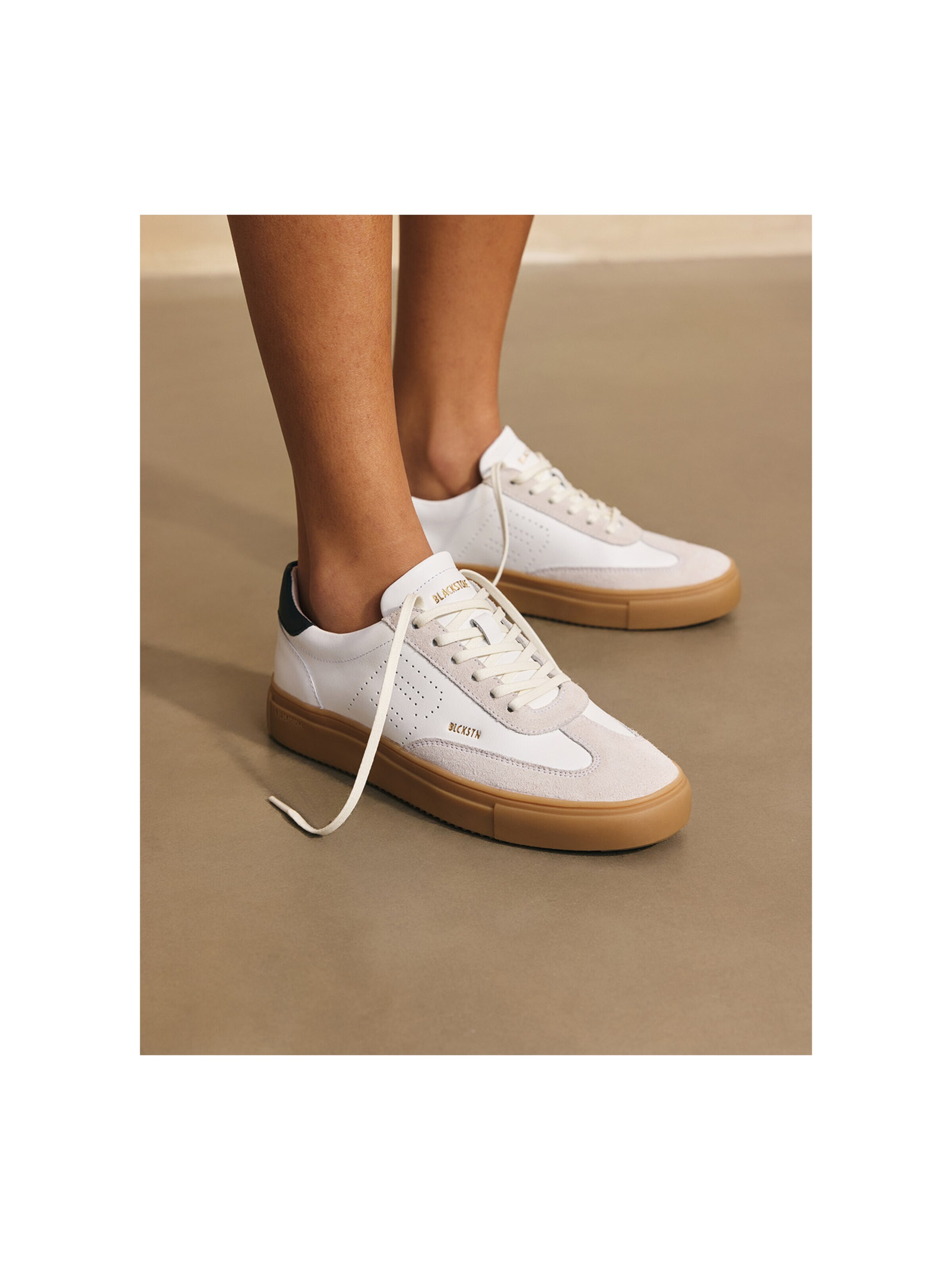 BLACKSTONE Platform trainers 'SLATE HARPER' in White