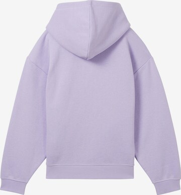 TOM TAILOR - Sweatshirt em roxo