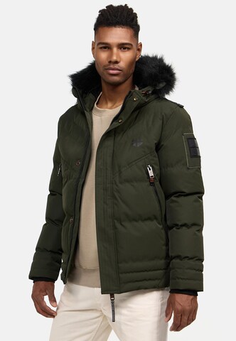 STONE HARBOUR - Chaqueta de invierno 'Romaan' en verde: frente