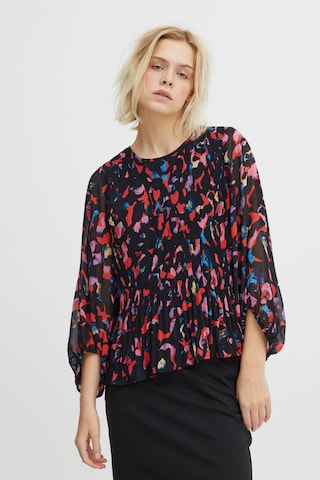 ICHI Blouse 'Nalla' in Zwart: voorkant