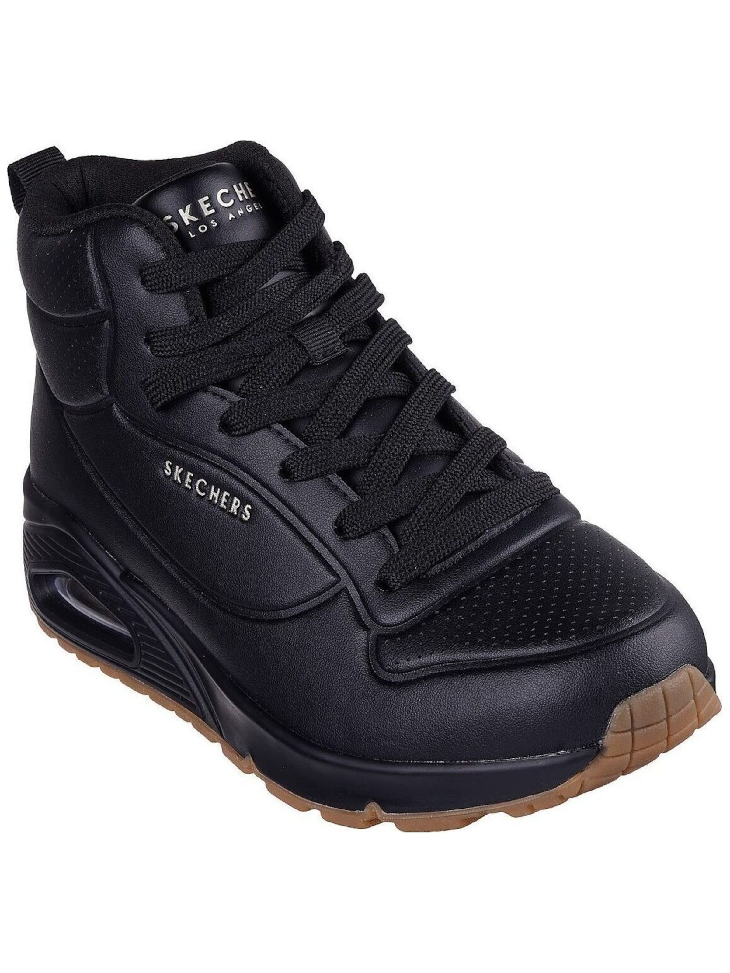 SKECHERS - Zapatillas deportivas altas en negro: frente