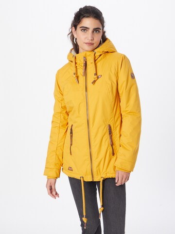 Ragwear Weatherproof jacket 'ZUZKA' in Yellow: front