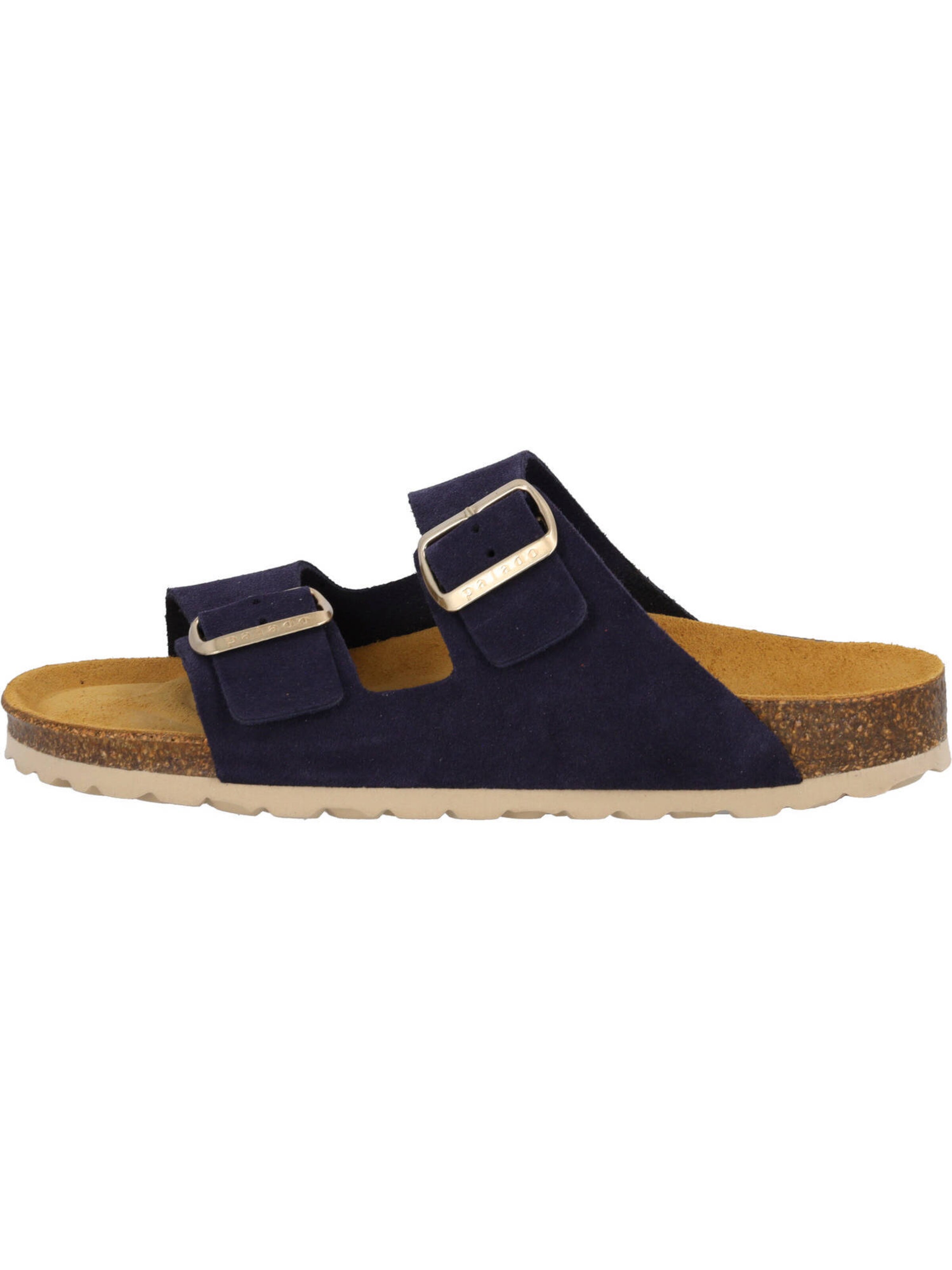 Palado Pantolette 'Korfu' i blå: framsida