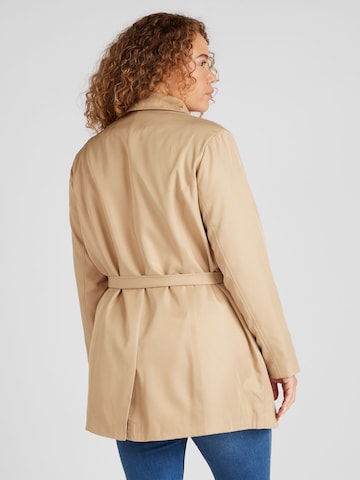 ONLY Carmakoma Between-Seasons Coat 'VALERIE' in Beige