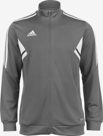 ADIDAS SPORTSWEAR Athletic Zip-Up Hoodie 'Condivo 22' in Grey: front