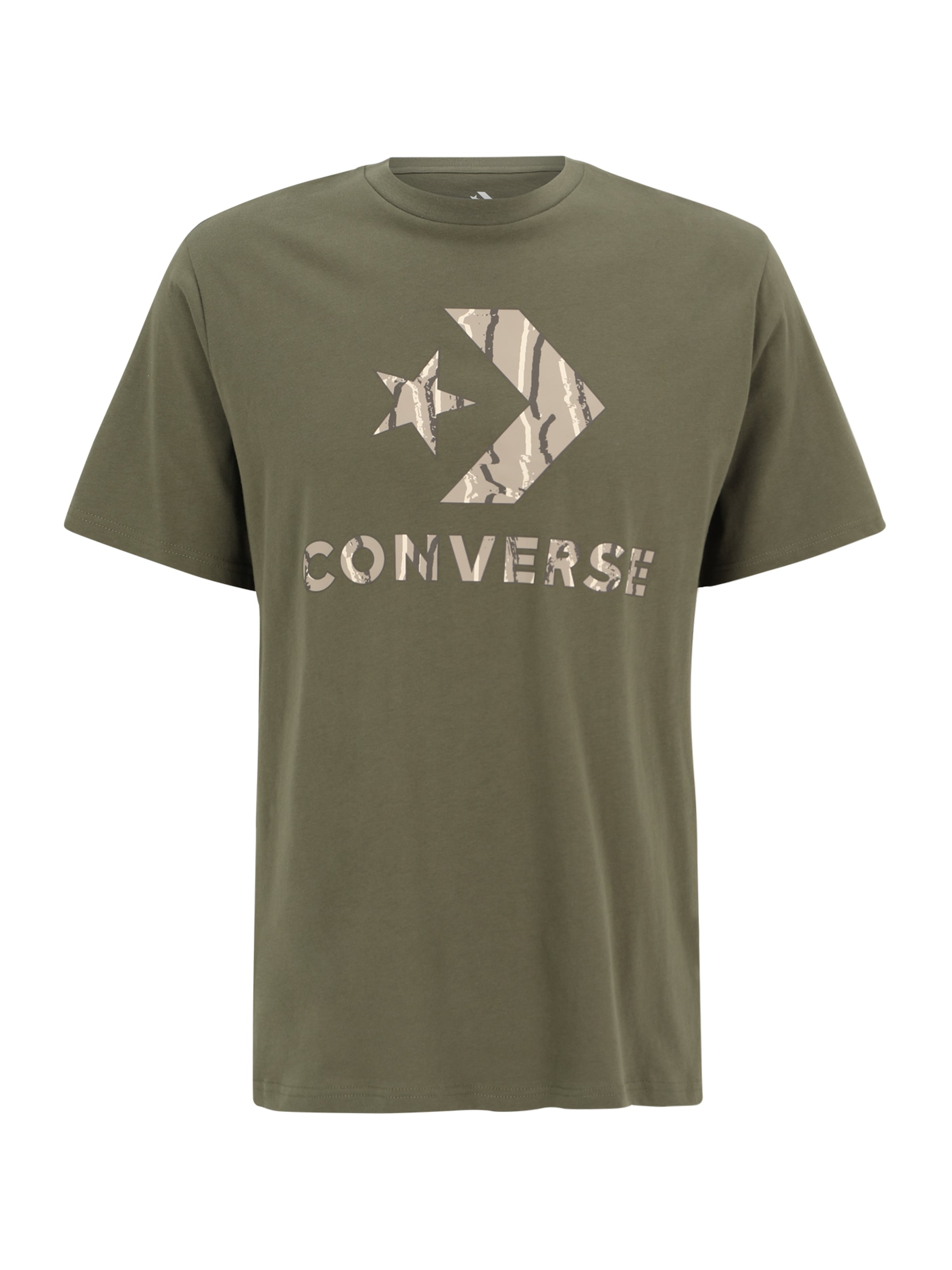 CONVERSE Tričko - Zelená: predná strana