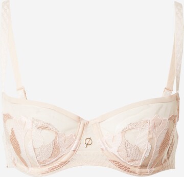 Chantelle Balconette Bra in Beige: front