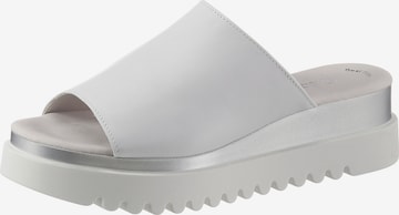 GABOR Mules in White: front