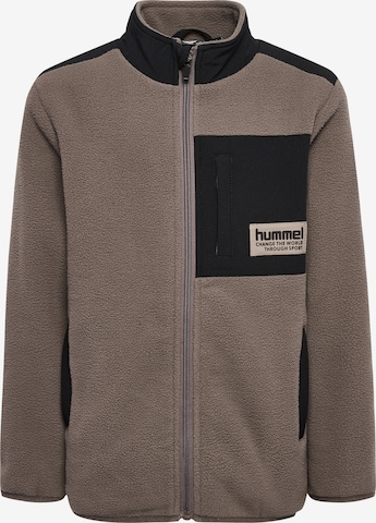 Hummel Athletic Fleece Jacket 'DARE ' in Grey: front