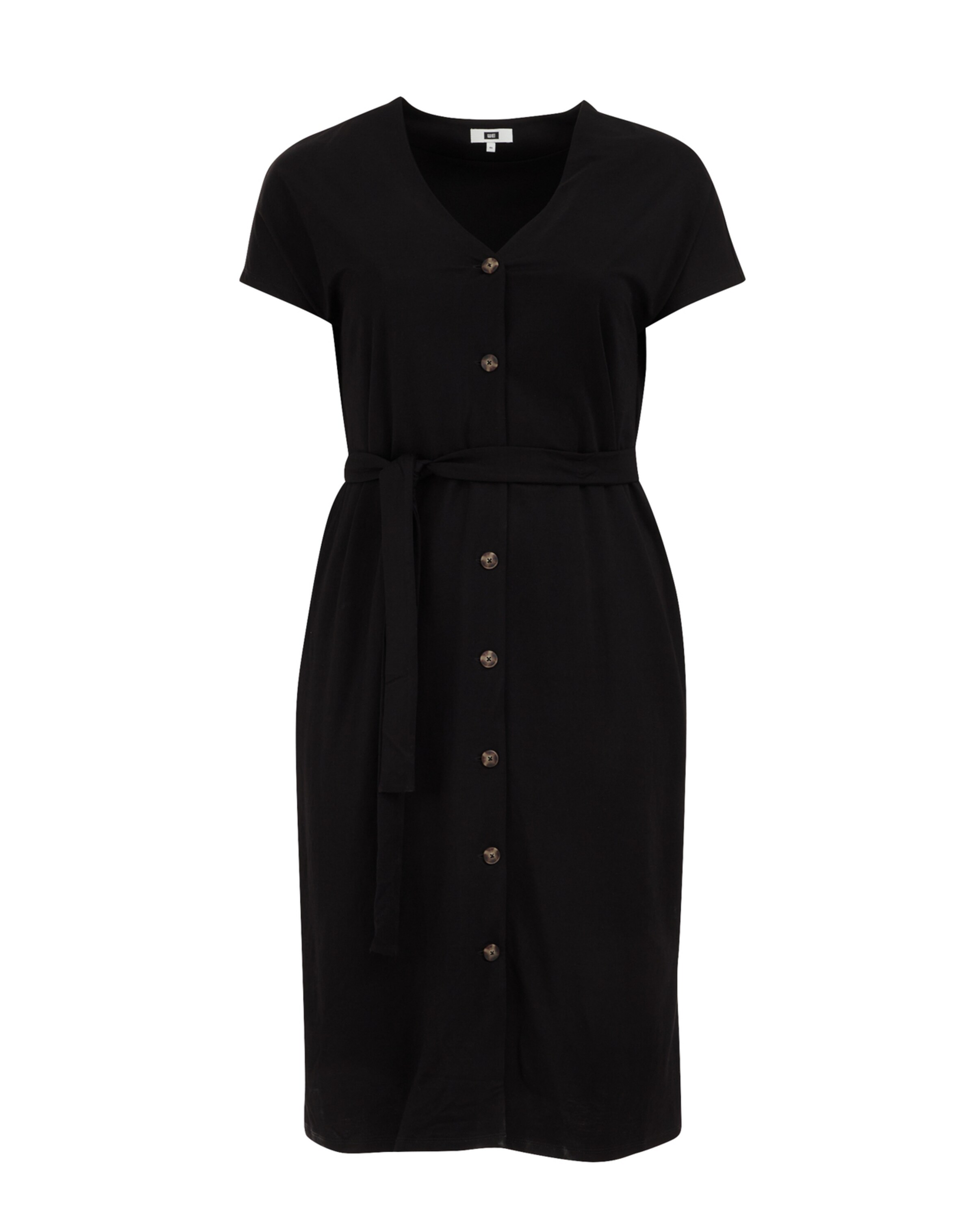 Abito camicia di WE Fashion in nero: frontale