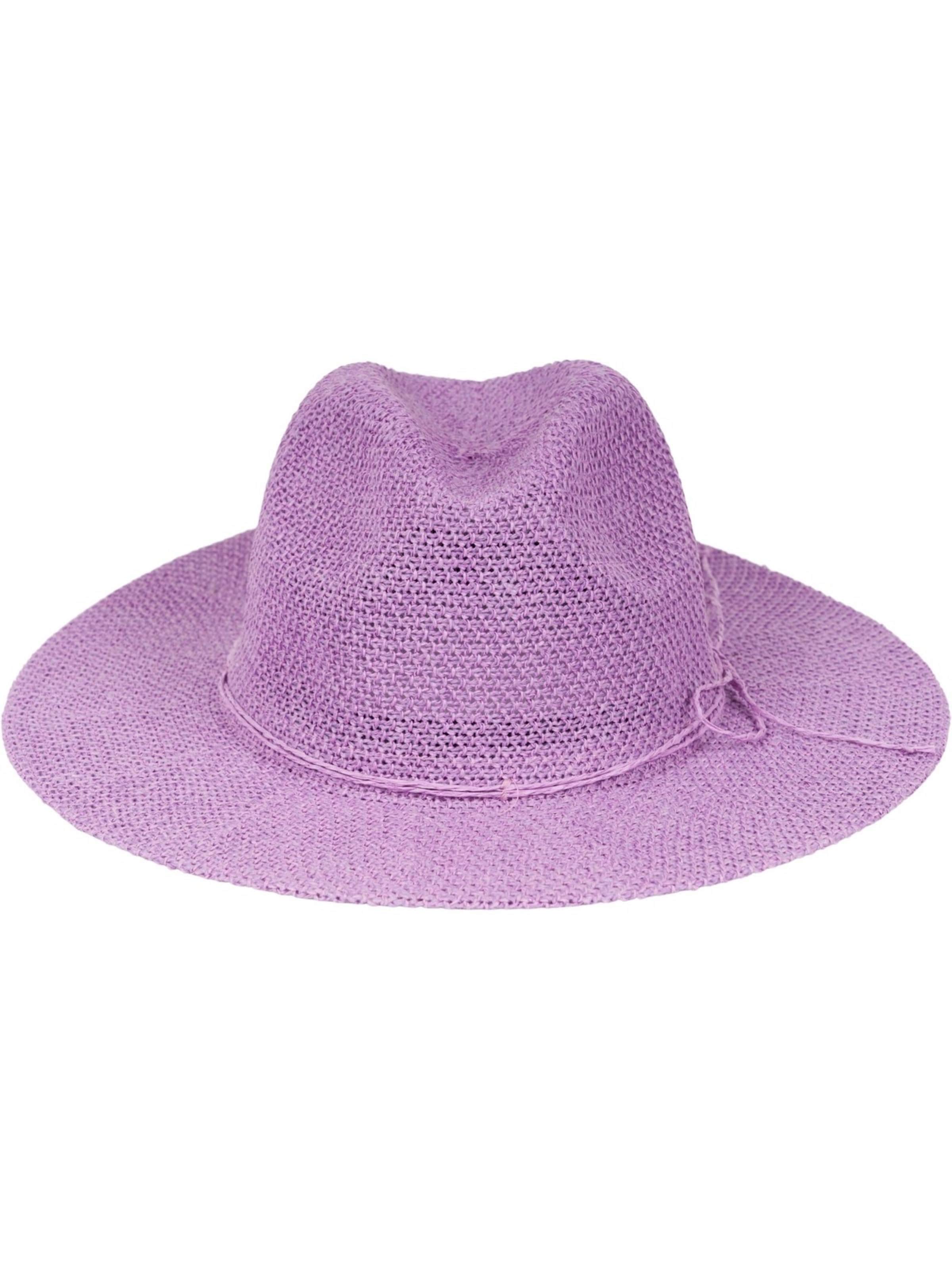 styleBREAKER Hut 'Panama Strohhut'‌ in Lila