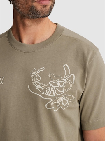 CAST IRON T-shirt 'T-shirt in jersey with artwork' i grön