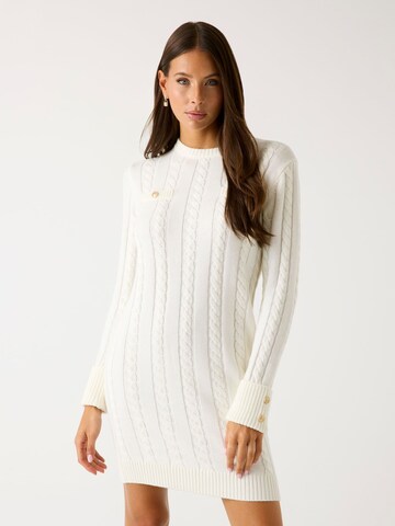 GUESS Knitted dress in White: front