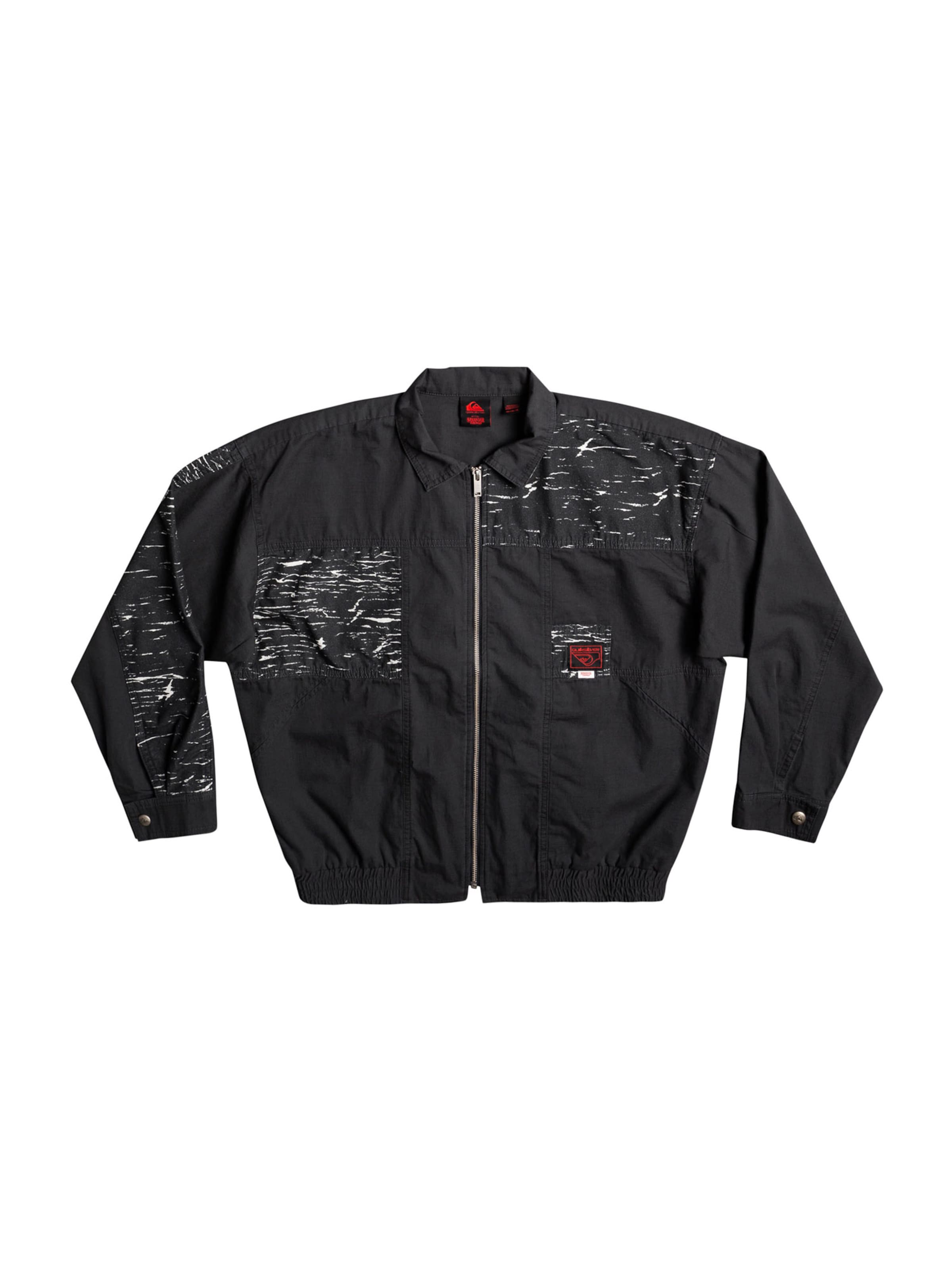 Veste outdoor 'UPSIDEDOWN' QUIKSILVER en noir : devant