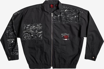 QUIKSILVER Outdoorjas 'UPSIDEDOWN' in Zwart: voorkant