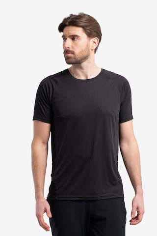 Rukka Λειτουργικό μπλουζάκι 'Meskala' σε μαύρο: μπροστά