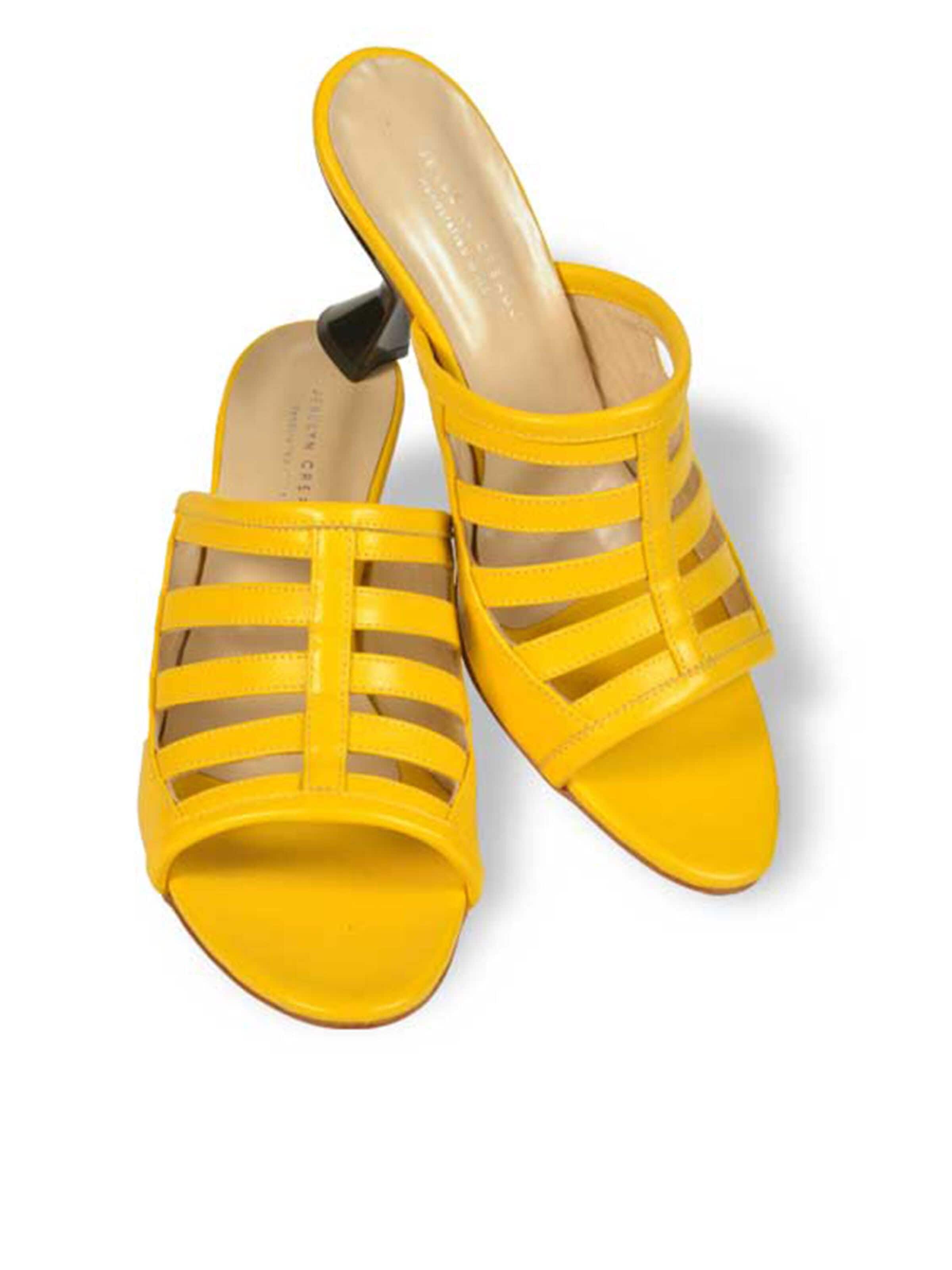 Jerelyn Creado Sandal 'Cosmos Pompelmo' in Yellow