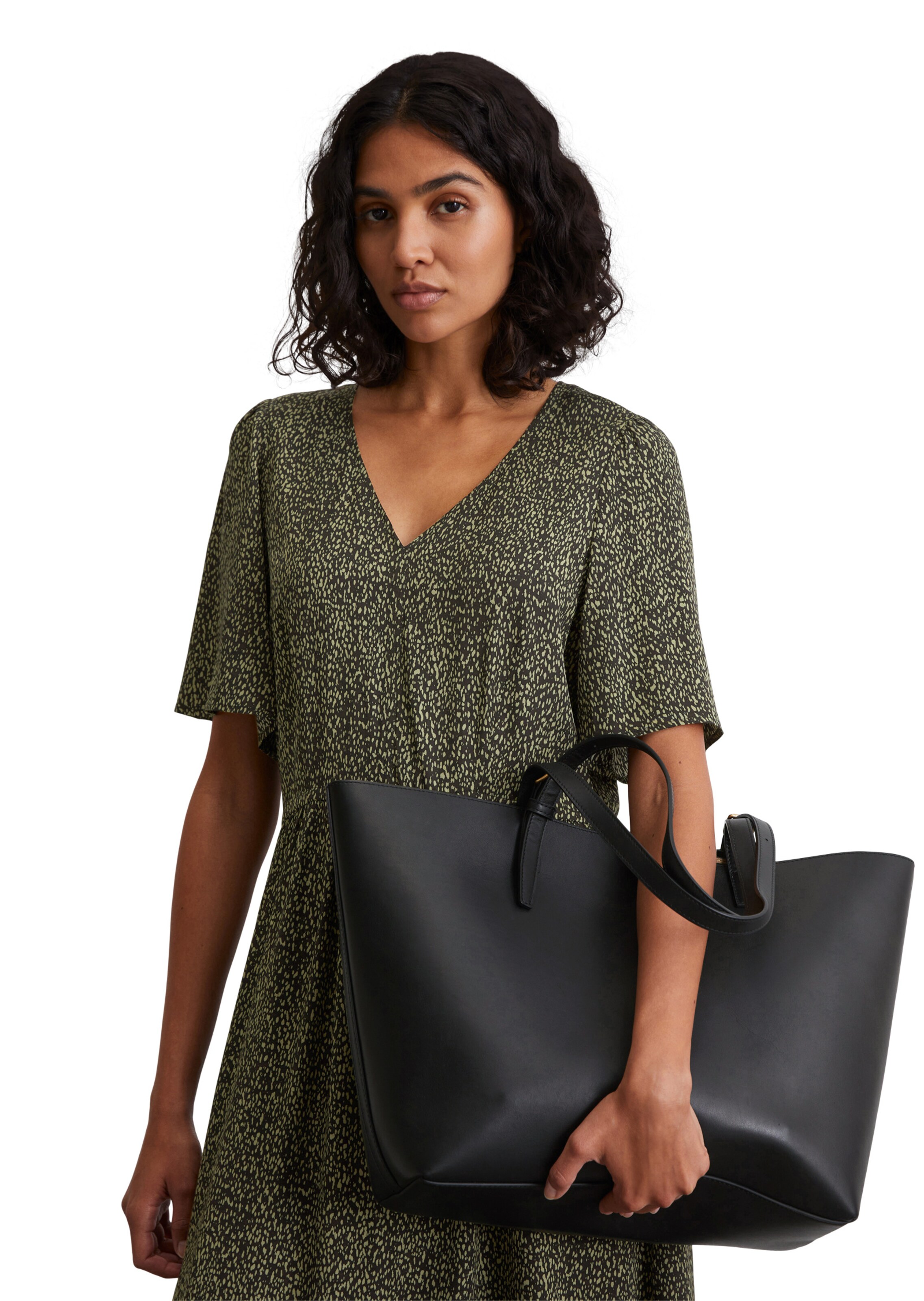 Marc O'Polo Shopper in Schwarz: Vorderseite