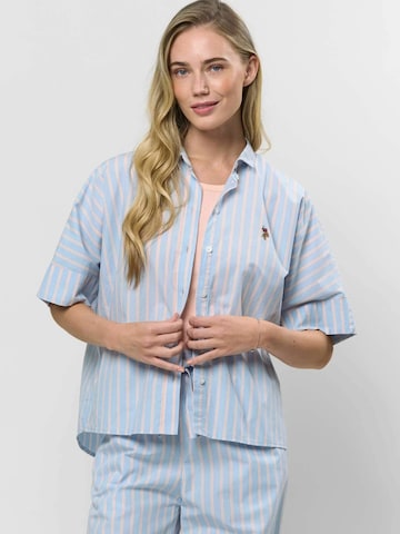 U.S. POLO ASSN. Tričko ' Melodie Striped ' – modrá