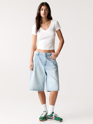 T-shirt Pull&Bear en blanc