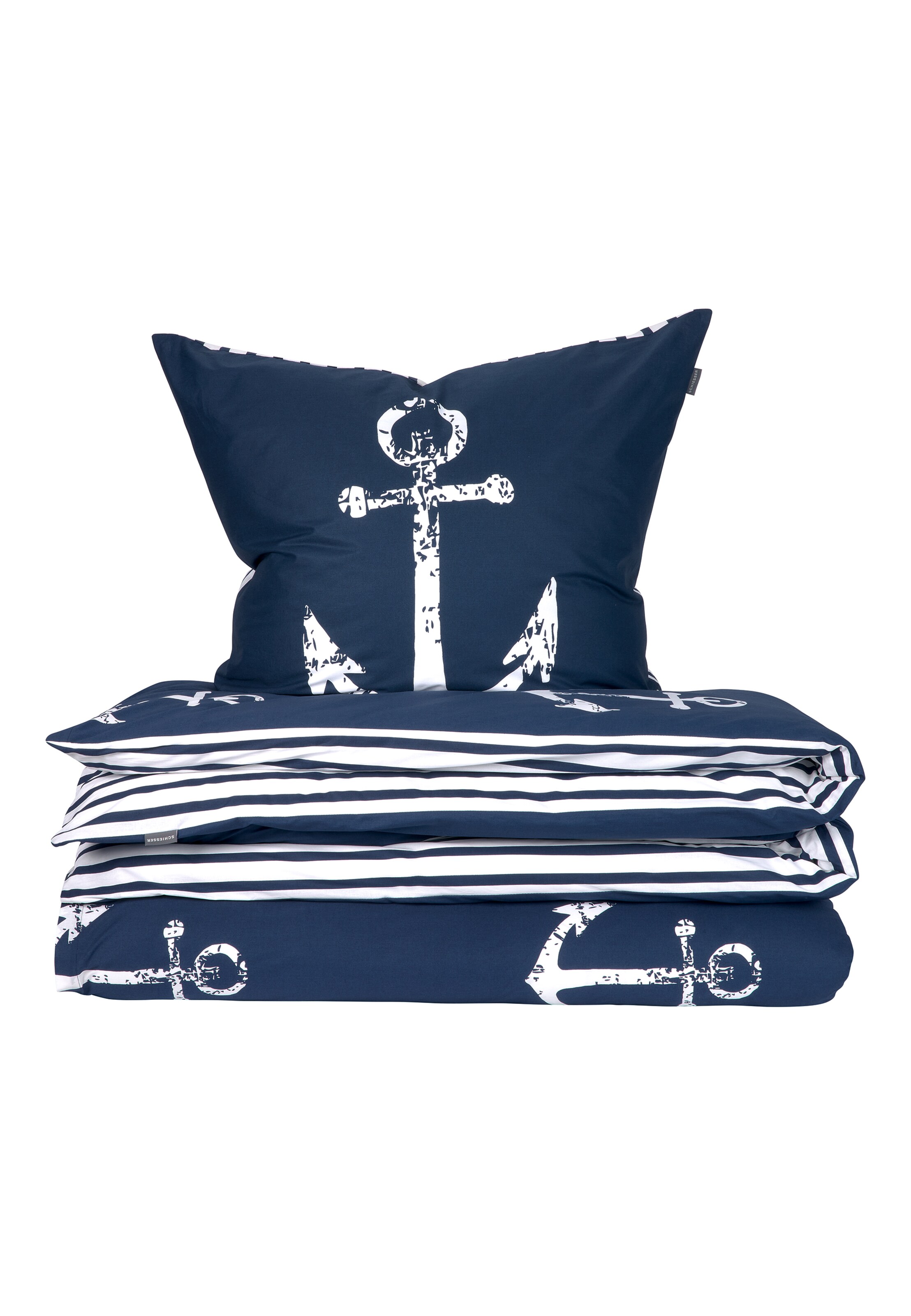 SCHIESSER Duvet Cover 'Marina' in Blue: front