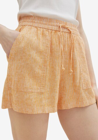 TOM TAILOR DENIM Regular Shorts in Orange