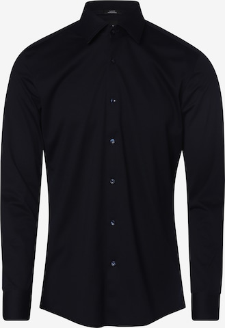 BOSS Black Regular fit Business Shirt 'HANK' in Blue: front