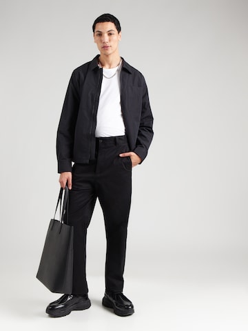 HUGO - regular Pantalón chino 'Genar' en negro