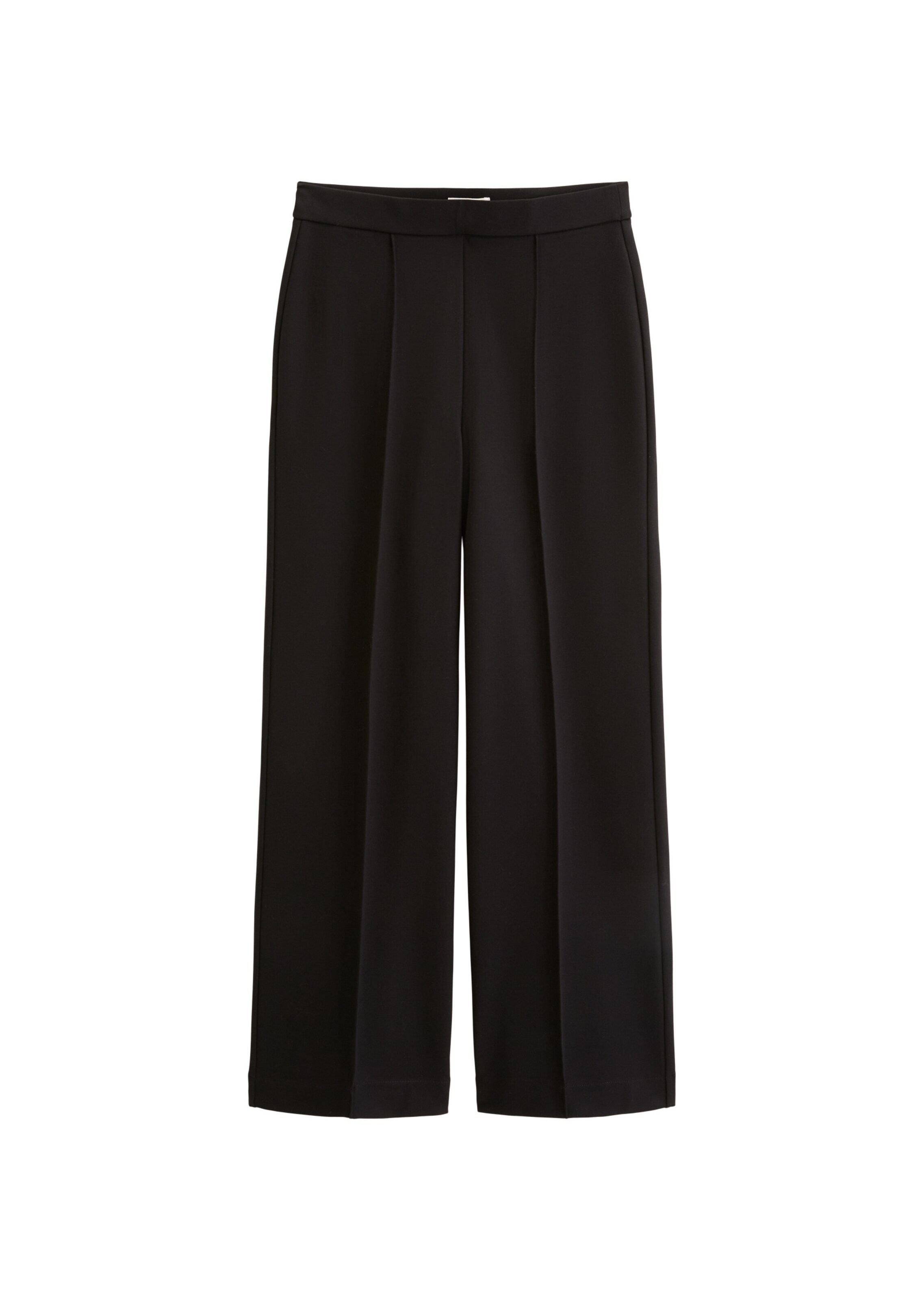 Wide Leg Pantalon à plis Marc O'Polo en noir : devant