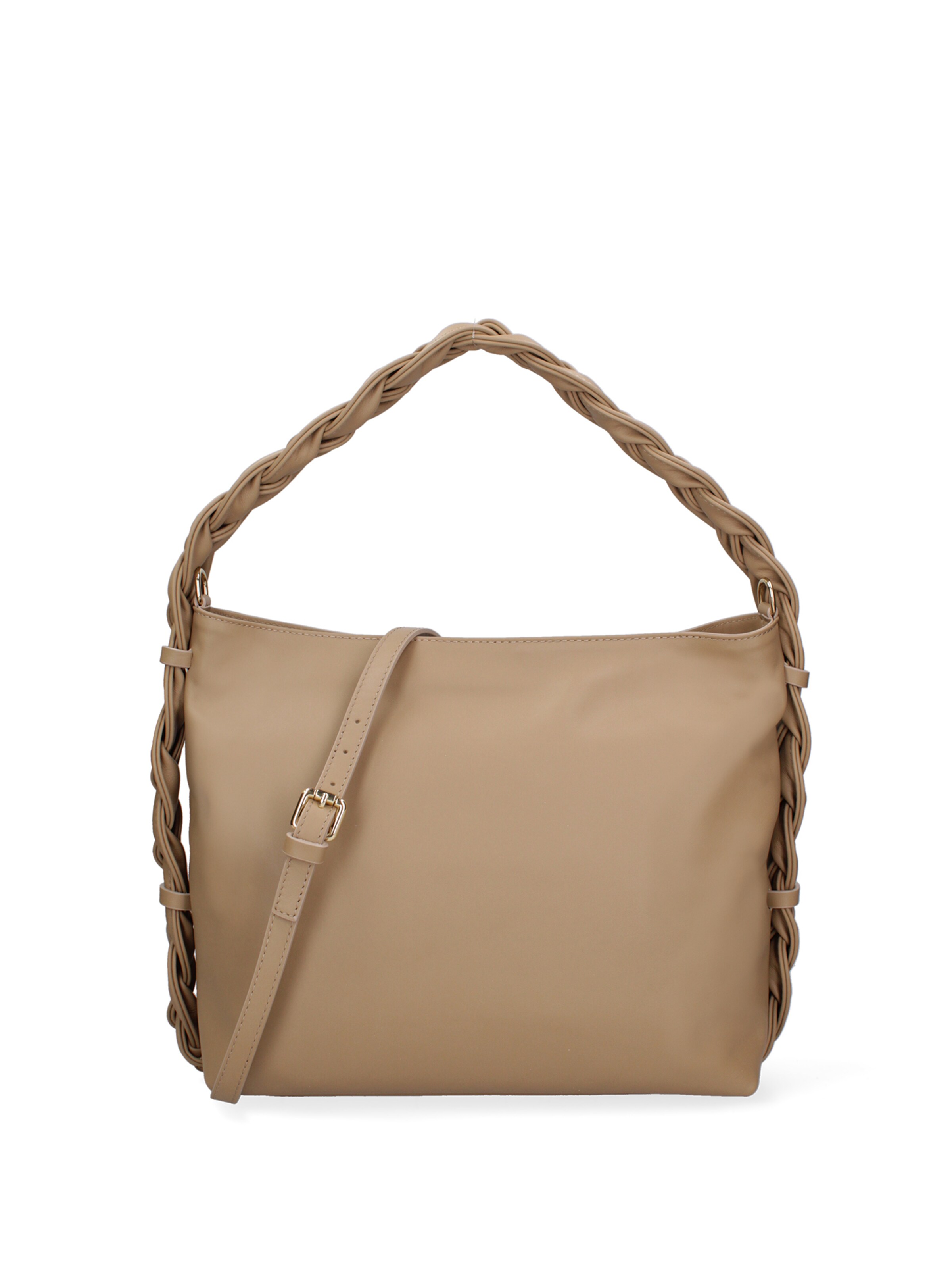 Borsa a spalla di Gave Lux in beige: frontale