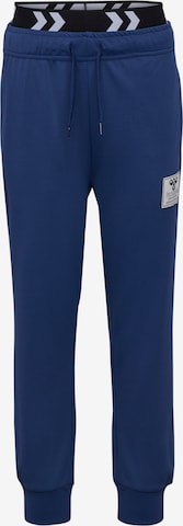 Hummel Tapered Workout Pants 'Ozzy' in Blue: front