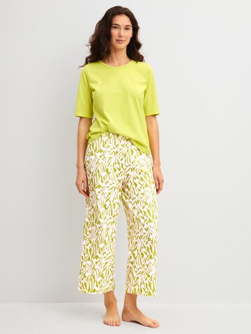 CALIDA Pajama pants 'Late Bloom M&M' in Green